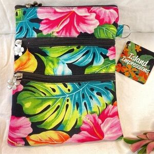 BNWT KC HAWAII Crossbody Aloha Print colorful purse bag